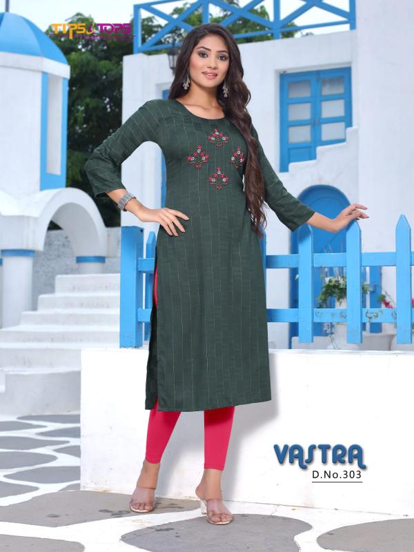 Tips Tops Vastra Vol 3 Rayon Viscos Designer Exclusive Kurti Collection